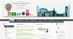 Desktop Screenshot of comune.greccio.ri.it