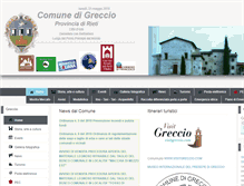Tablet Screenshot of comune.greccio.ri.it